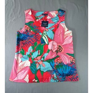 Talbots RSVP floral sleeveless top‎ womens 10